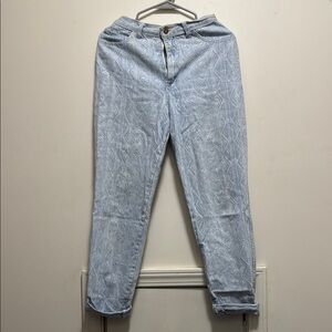 Vintage Light Blue Patterned Women's Jeans